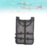 Maxbell Life Vest Portable Adjustable Straps Swim Jacket for Adults Kayaking Black