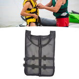 Maxbell Life Vest Portable Adjustable Straps Swim Jacket for Adults Kayaking Black