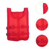 Maxbell Life Vest Portable Adjustable Straps Swim Jacket for Adults Kayaking Red