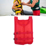Maxbell Life Vest Portable Adjustable Straps Swim Jacket for Adults Kayaking Red