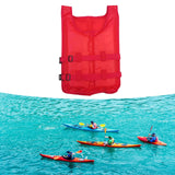 Maxbell Life Vest Portable Adjustable Straps Swim Jacket for Adults Kayaking Red