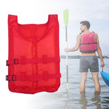 Maxbell Life Vest Portable Adjustable Straps Swim Jacket for Adults Kayaking Red