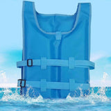 Maxbell Life Vest Portable Adjustable Straps Swim Jacket for Adults Kayaking Blue