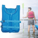 Maxbell Life Vest Portable Adjustable Straps Swim Jacket for Adults Kayaking Blue