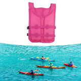 Maxbell Life Vest Portable Adjustable Straps Swim Jacket for Adults Kayaking Pink