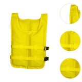 Maxbell Life Vest Portable Adjustable Straps Swim Jacket for Adults Kayaking Yellow