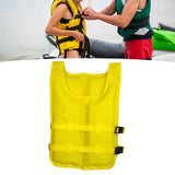 Maxbell Life Vest Portable Adjustable Straps Swim Jacket for Adults Kayaking Yellow
