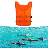 Maxbell Life Vest Portable Adjustable Straps Swim Jacket for Adults Kayaking Orange
