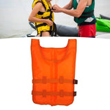 Maxbell Life Vest Portable Adjustable Straps Swim Jacket for Adults Kayaking Orange