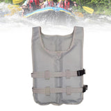 Maxbell Life Vest Portable Adjustable Straps Swim Jacket for Adults Kayaking Gray