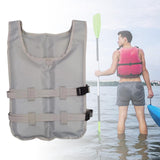 Maxbell Life Vest Portable Adjustable Straps Swim Jacket for Adults Kayaking Gray