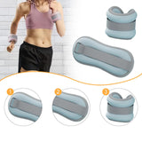Maxbell 2Pcs Ankle Weights Strength Training Wrist Weights for Aerobics Workout Yoga 1.5KG