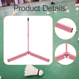 Maxbell Badminton Ball Collector Foldable Tennis Ball Picker for Park Backyard Court Pink