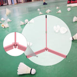 Maxbell Badminton Ball Collector Foldable Tennis Ball Picker for Park Backyard Court Pink