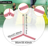 Maxbell Badminton Ball Collector Foldable Tennis Ball Picker for Park Backyard Court Pink