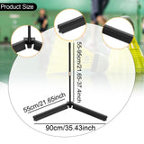 Maxbell Badminton Ball Collector Foldable Tennis Ball Picker for Park Backyard Court Black