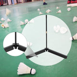 Maxbell Badminton Ball Collector Foldable Tennis Ball Picker for Park Backyard Court Black