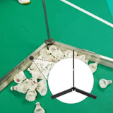 Maxbell Badminton Ball Collector Foldable Tennis Ball Picker for Park Backyard Court Black