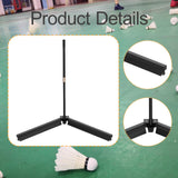 Maxbell Badminton Ball Collector Foldable Tennis Ball Picker for Park Backyard Court Black