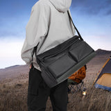 Maxbell Gym Bag Water Resistant Lightweight Crossbody Bag for Workout Outdoor Travel Black