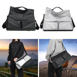 Maxbell Gym Bag Water Resistant Lightweight Crossbody Bag for Workout Outdoor Travel Black