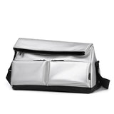 Maxbell Gym Bag Water Resistant Lightweight Crossbody Bag for Workout Outdoor Travel Silver