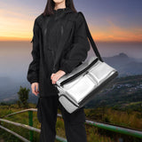 Maxbell Gym Bag Water Resistant Lightweight Crossbody Bag for Workout Outdoor Travel Silver