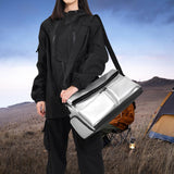 Maxbell Gym Bag Water Resistant Lightweight Crossbody Bag for Workout Outdoor Travel Silver