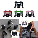 Maxbell Barbell Holder for Squat Rack Vertical Rack Attachment Double Barbell Hanger Black