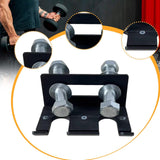 Maxbell Barbell Holder for Squat Rack Vertical Rack Attachment Double Barbell Hanger Black