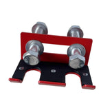 Maxbell Barbell Holder for Squat Rack Vertical Rack Attachment Double Barbell Hanger Red