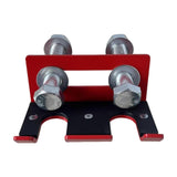 Maxbell Barbell Holder for Squat Rack Vertical Rack Attachment Double Barbell Hanger Red