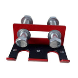 Maxbell Barbell Holder for Squat Rack Vertical Rack Attachment Double Barbell Hanger Red