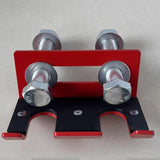 Maxbell Barbell Holder for Squat Rack Vertical Rack Attachment Double Barbell Hanger Red