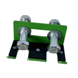 Maxbell Barbell Holder for Squat Rack Vertical Rack Attachment Double Barbell Hanger Green