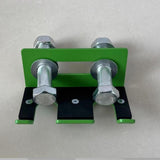 Maxbell Barbell Holder for Squat Rack Vertical Rack Attachment Double Barbell Hanger Green