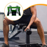 Maxbell Barbell Holder for Squat Rack Vertical Rack Attachment Double Barbell Hanger Green