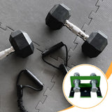 Maxbell Barbell Holder for Squat Rack Vertical Rack Attachment Double Barbell Hanger Green