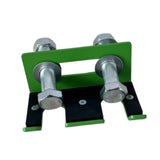 Maxbell Barbell Holder for Squat Rack Vertical Rack Attachment Double Barbell Hanger Green