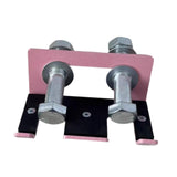 Maxbell Barbell Holder for Squat Rack Vertical Rack Attachment Double Barbell Hanger Pink