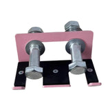 Maxbell Barbell Holder for Squat Rack Vertical Rack Attachment Double Barbell Hanger Pink
