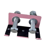 Maxbell Barbell Holder for Squat Rack Vertical Rack Attachment Double Barbell Hanger Pink