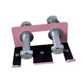 Maxbell Barbell Holder for Squat Rack Vertical Rack Attachment Double Barbell Hanger Pink