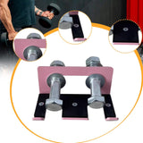 Maxbell Barbell Holder for Squat Rack Vertical Rack Attachment Double Barbell Hanger Pink