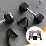 Maxbell Barbell Holder for Squat Rack Vertical Rack Attachment Double Barbell Hanger Pink