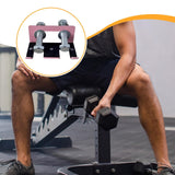 Maxbell Barbell Holder for Squat Rack Vertical Rack Attachment Double Barbell Hanger Pink