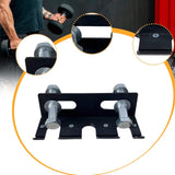 Maxbell Triple Barbell Holder for Squat Rack Metal Home Gym Accessory Gym Bar Hanger Black