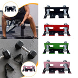 Maxbell Triple Barbell Holder for Squat Rack Metal Home Gym Accessory Gym Bar Hanger Black