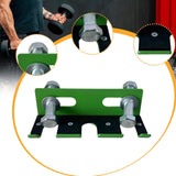 Maxbell Triple Barbell Holder for Squat Rack Metal Home Gym Accessory Gym Bar Hanger Green