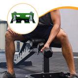Maxbell Triple Barbell Holder for Squat Rack Metal Home Gym Accessory Gym Bar Hanger Green